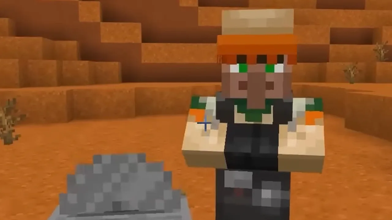Representative Minecraft villager image; this is not the exact seed